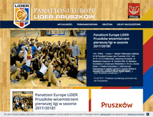 Tablet Screenshot of liderpruszkow.pl